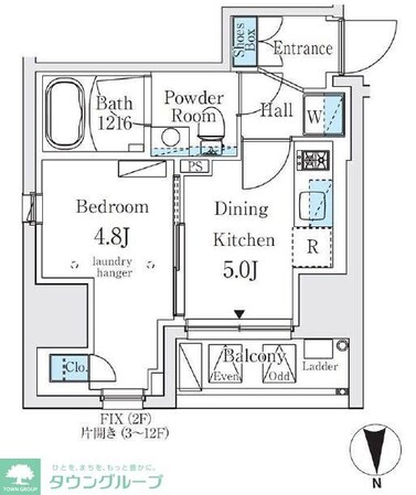 ジオエント秋葉原の物件間取画像